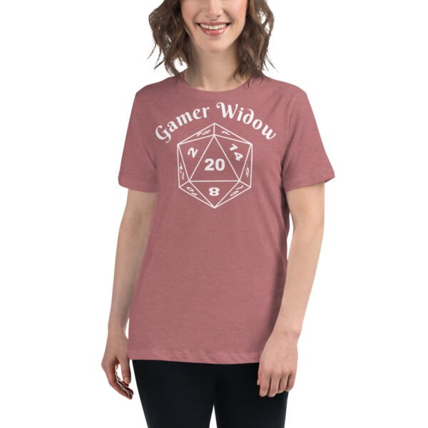 Gamer Widow - Women's Relaxed T-Shirt - Image 37