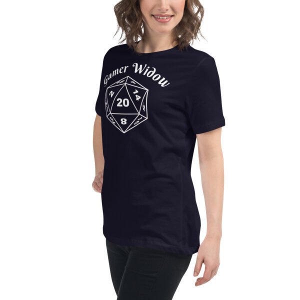 Gamer Widow - Women's Relaxed T-Shirt - Image 3